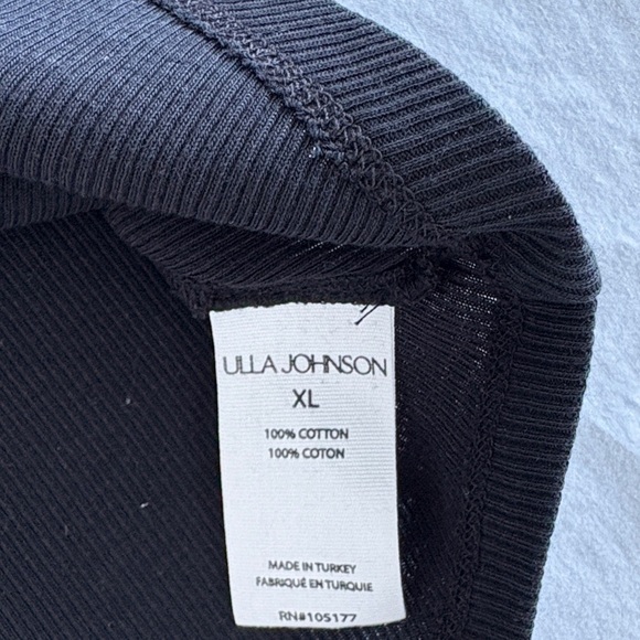 Ulla Johnson Black Buttoned Tank Top - Picture 2 of 7